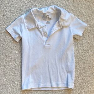 The Proper Peony Classic White Polo Shirt